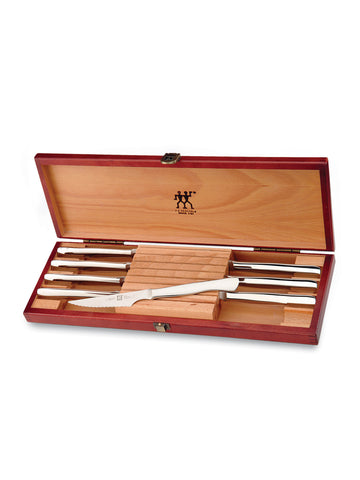 Zwilling J.A. Henckels Stainless Steel Steak Knife Set with Box - Brown